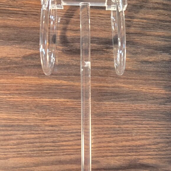 Contemporary Style Standing Acrylic Towel/Jewelry Holder w/ Costume Jewelry - Picture 3 of 8